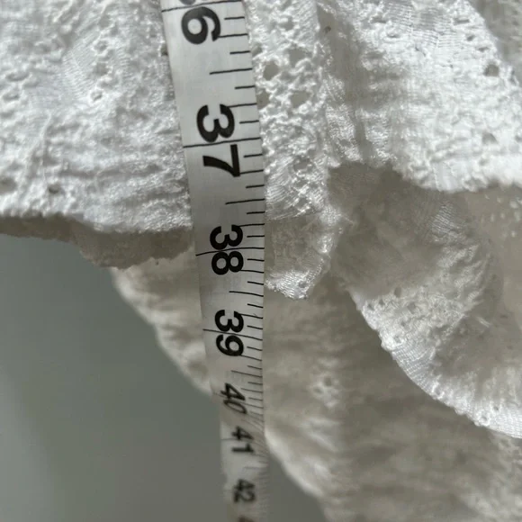 Anthropologie Maeve White Puff Sleeve Sundress. Size Medium - Picture 4 of 6